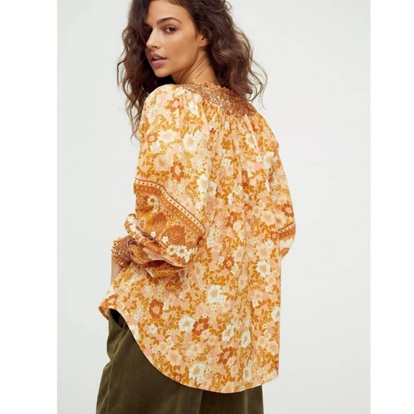 SPELL & THE GYPSY COLLECTIVE Anne Blouse Floral Pecan - Picture 3 of 16